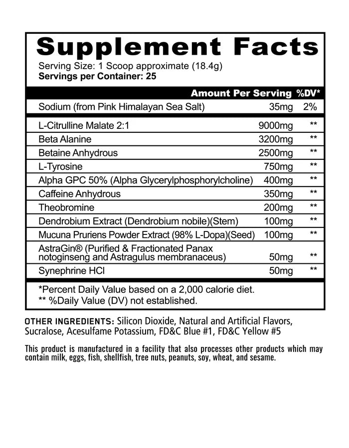 Panda Supps Pandamic Pre-workout