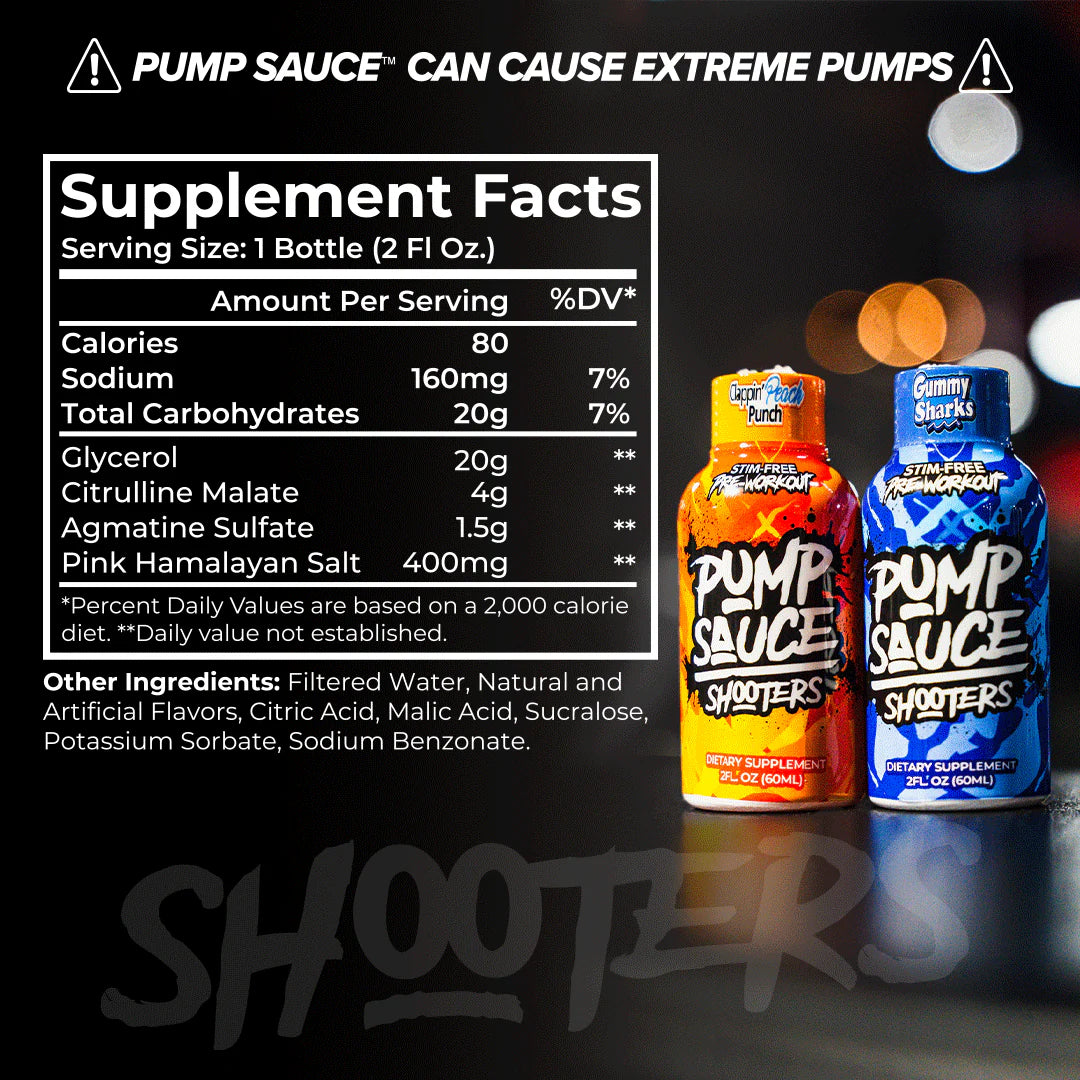 Pump Sauce Shooters (Single Serving)