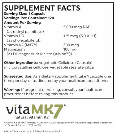 Nutritional Frontiers Super K2 Plus (Vitamins A, D, & K)