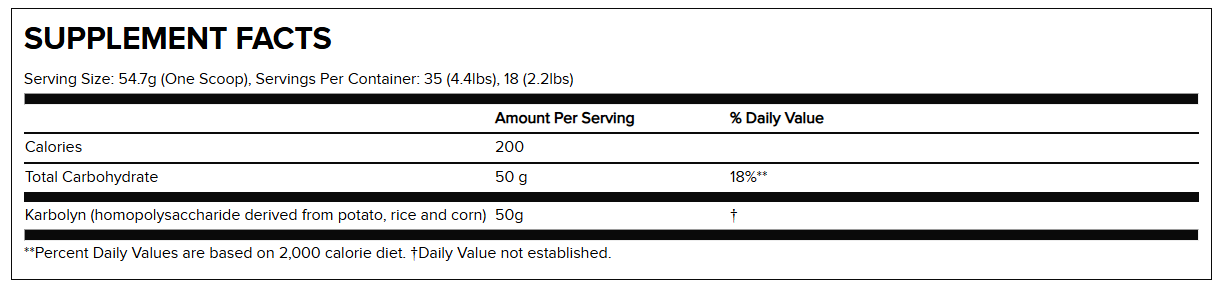 EFX Sports Karbolyn Fuel (4.4 lb)
