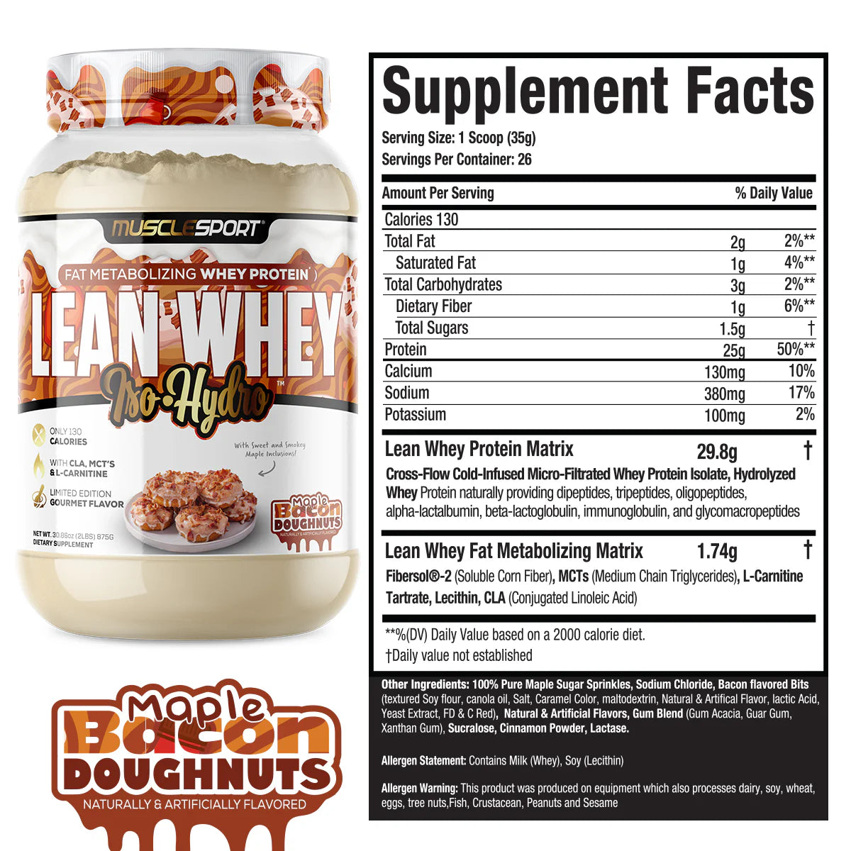 Musclesport Lean Whey® Iso Hydro Gourmet Protein 2lb- Limited Edition