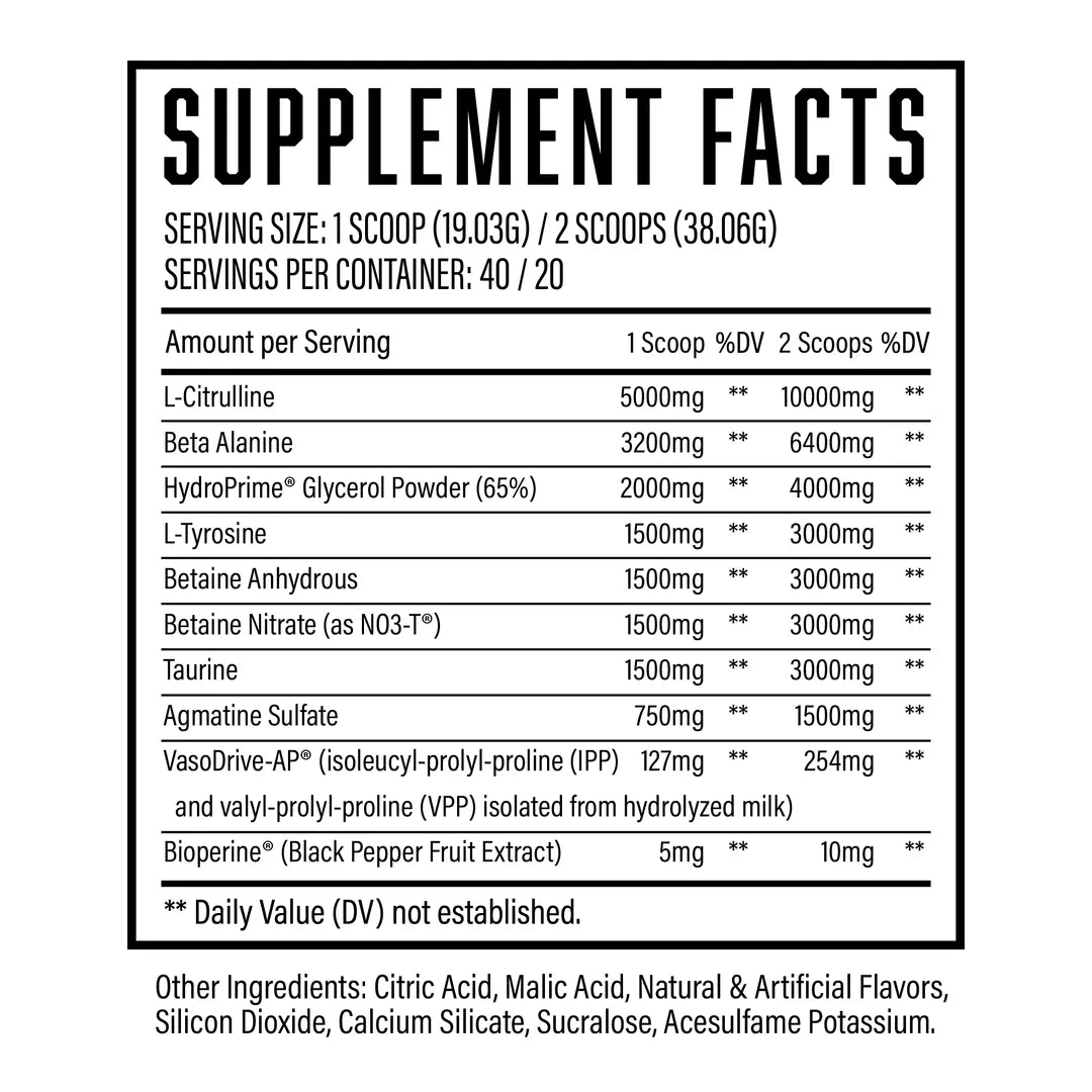 Huge Supplements Pump Serum (Non-Stim Preworkout)