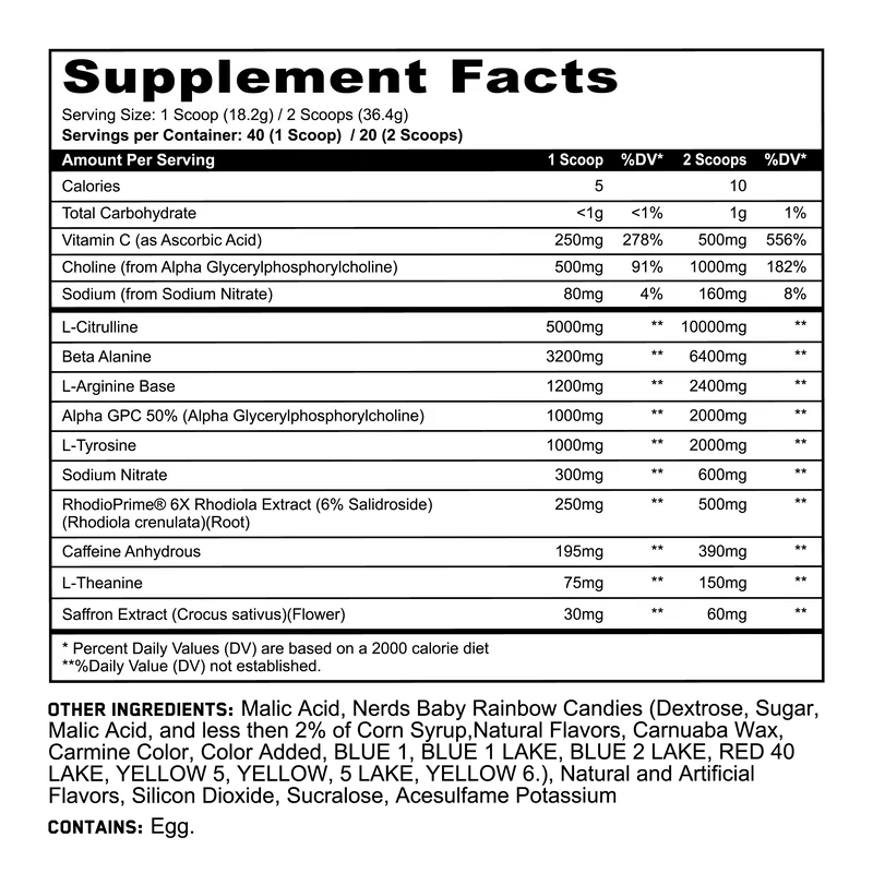 PANDA SUPPS X HTLT - ALTER EGO Pre-Workout