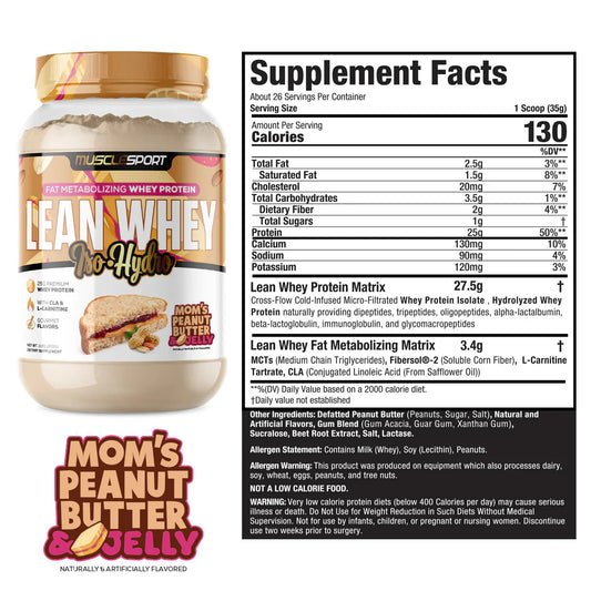 Musclesport Lean Whey® Iso Hydro Gourmet Protein 2lb- Limited Edition